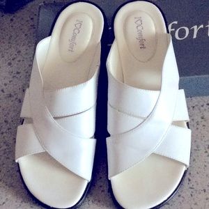 White sandals